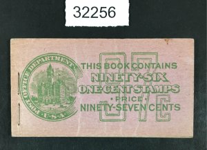 US STAMPS  # BK67 MINT OG NH COMPLETE UNEXPLODED BOOKLET $650 LOT #32256