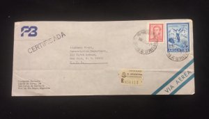 C) 1987, ARGENTINA, AIR MAIL, ENVELOPE SENT TO THE UNITED STATES. DOUBLE STA. XF