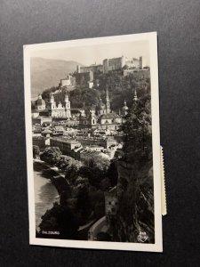 1951 Austria RPPC Airmail Postcard Cover Salzburg to New York NY USA