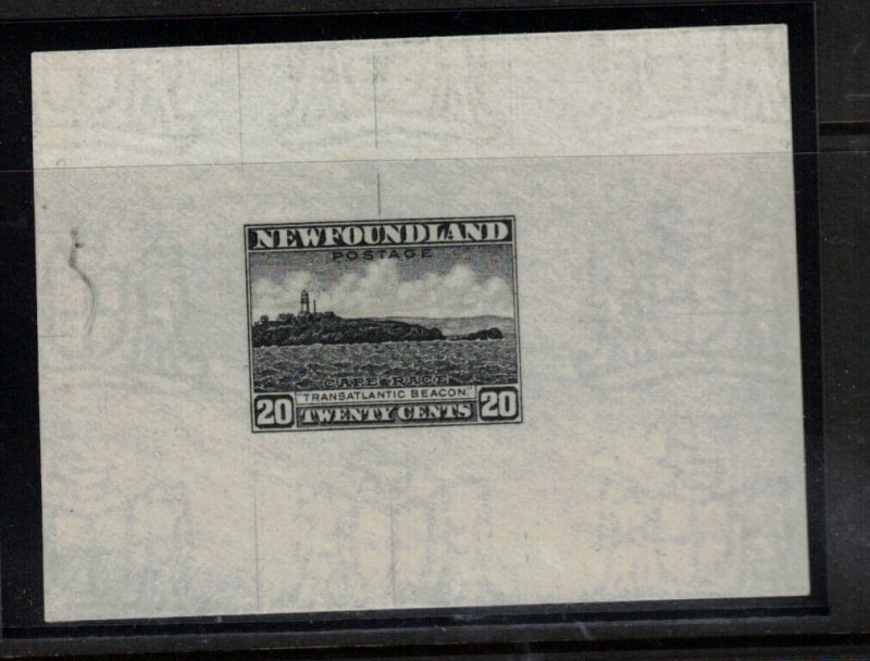 Newfoundland #196DP(TC) Extra Fine Trial Color Die Proof In Black On White Wove