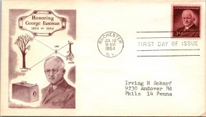 FDC 1954 SC #1062 Cachetcraft Cachet - Rochester, Ny - Single - J307