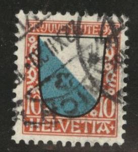 Switzerland Scott B16 used 1920 semipostal  CV$12.50