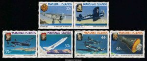 Marshall Islands Scott 137a-141a Mint never hinged.