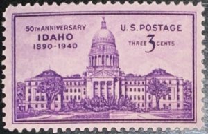 Scott #896 1940 3¢ Idaho Statehood MNH OG VF
