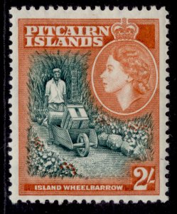 PITCAIRN ISLANDS QEII SG27, 2s green & red-orange, M MINT. Cat £11.