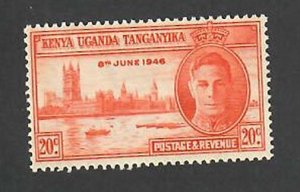 Kenya, Uganda, & Tanganyika; Scott 90; 1946;  Unused; NH