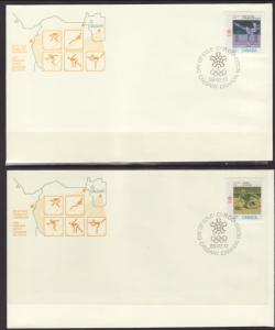 Canada 1195-1198 Olympics 1988 Canada S/4 U/A FDC