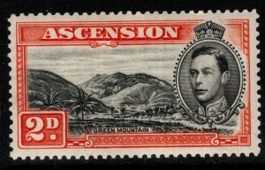 ASCENSION SG41 1938 2d BLACK & RED-ORANGE p13½ MTD MINT