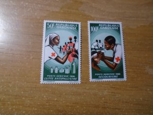 Gabon  #  C41-42  MNH