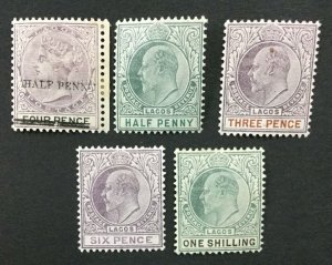 MOMEN: LAGOS SG #42,54/60 MINT OG H LOT #194334-2618