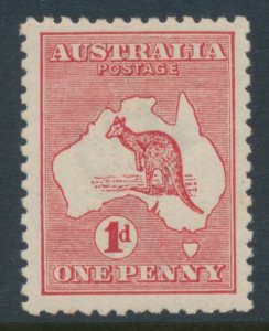 Australia 1913 SG 2d  ACSC 3 Die II Kangaroo 1d Red 1st Wmk