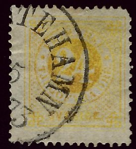 Sweden SC#24a Used F-VF hr sh perf  SCV$35.00....Real Deal!!