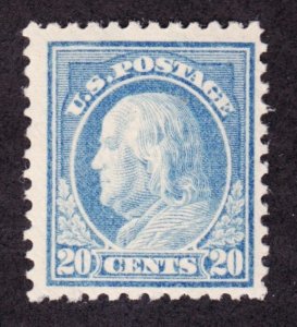 US 515 20c Franklin F-VF OG LH SCV $42.50 (001)