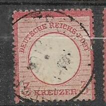 Germany Sc. #23 / Mi. # 25 3 Kreuzer Used L12