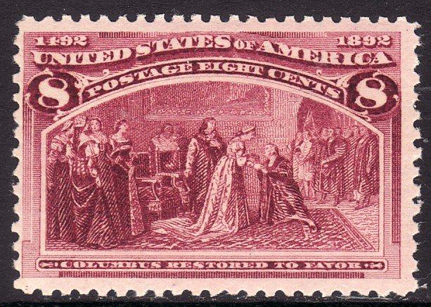 1893 U.S Columbian Exposition 8¢ issue MNH Sc# 236 CV $140.00