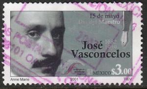 MEXICO 2226, Teachers Day - Jose Vasconcelos, Writer. USED. F-VF. (1496)