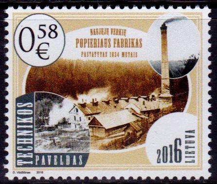 Lithuania 1073 MNH - Paper Factory - 2016