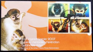United Nations Endangered Species 2007 First Day Cover (A)