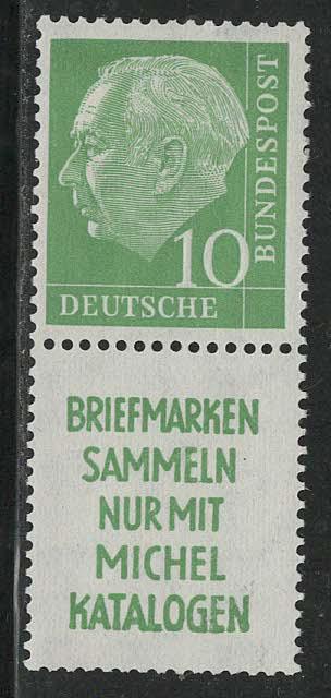 Germany Bund Scott # 708, label R2, mint hr, se-tenant, S21