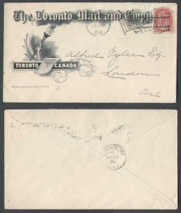Canada-covers #4590-2c Numeral-Toronto Mail & Empire newspaper illustrated adver