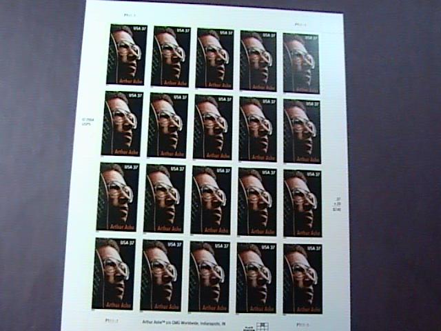 U.S.# 3936-MINT/NEVER HINGED--PANE OF 20----ARTHUR ASHE----2005