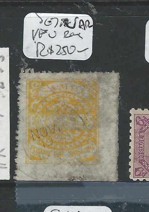 SAMOA (P1306B)EXPRESS ALL CHECKED BY LATE JACK HUGHES OLD SG7A LEMON YELLOW  VFU