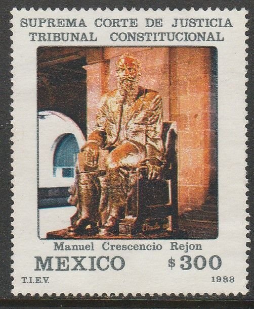 MEXICO 1532, Supreme Court Justice. UNUSED, NO GUM. VF.