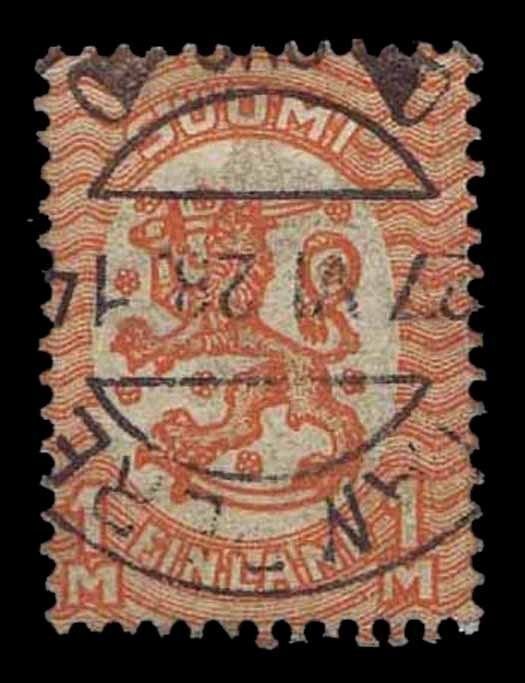 1925 FINLAND #102 ARMS OF THE REPUBLIC - USED -F/VF - CV$26.00 (ESP#1020)
