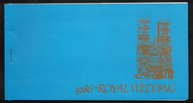 VIRGIN ISLANDS 1986 Royal Wedding Booklet, Scott 537-38; MNH