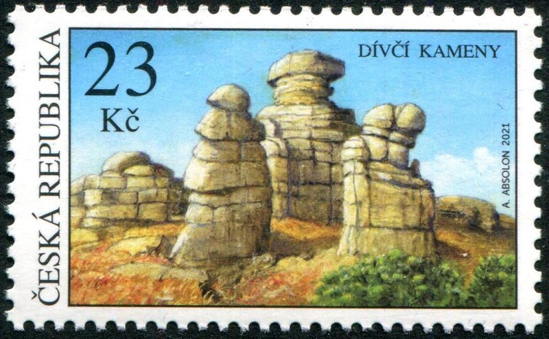 2021 Czech Republic Rock Formation (Scott 3866) MNH