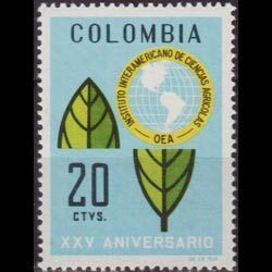 COLOMBIA 1969 - Scott# 786 Agricultural Inst. Set of 1 NH