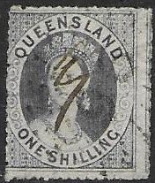 Australia - Queensland  11  1860   1sh used