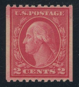 USA 487 - 2 cent Rotary Type II Unwmk Coil single - F/VF Mint never hinged