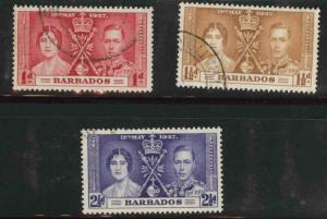 Barbados Scott 190-192 Used set