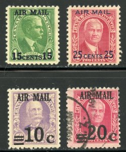 Canal Zone Scott C1,C3-C5 - 1929 Air Post Surcharges - SCV $20.25