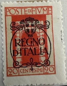 Fiume 1924 Sc.187 Unused