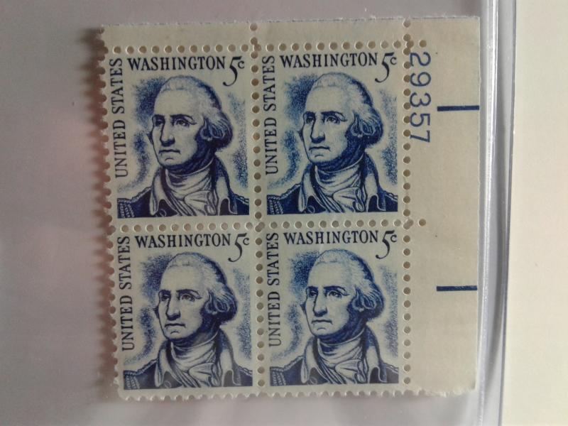 SCOTT # 1283B  PROMINENT AMERICANS ISSUE PLATE BLOCK MINT NEVER HINGED GEM