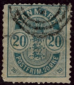 Denmark SC#37 Used F-VF SCV$70.00...Worth a Close Look!