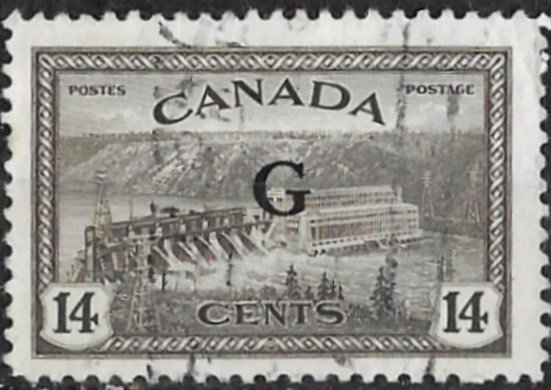 Canada # O22  G  Official Overprint   14c   (1) VF Used