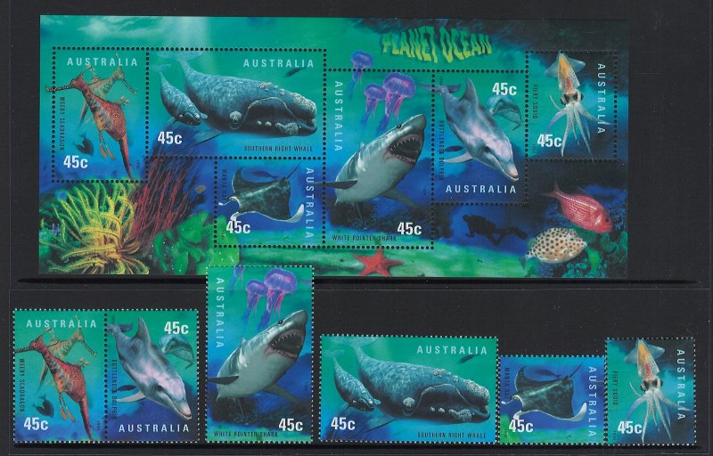 Australia Scott 1702-1707a MNH! Complete Set!