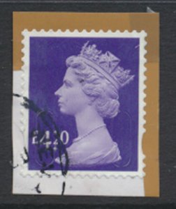 GB £4.20 Security Machin 2021 issue -  Year code 21 No Source Code sees scan