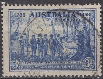 Australia; 1937: Sc. # 164:  O/Used Single Stamp