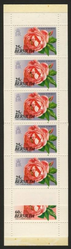 Bermuda 653a,5a Booklet SB6 MNH Flowers, Roses