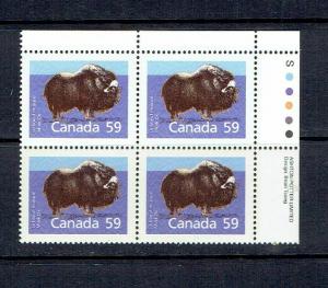 CANADA - 1989 MUSK OX - SLATER PAPER - PERF 14.4 - URPB - SCOTT 1174i - MNH