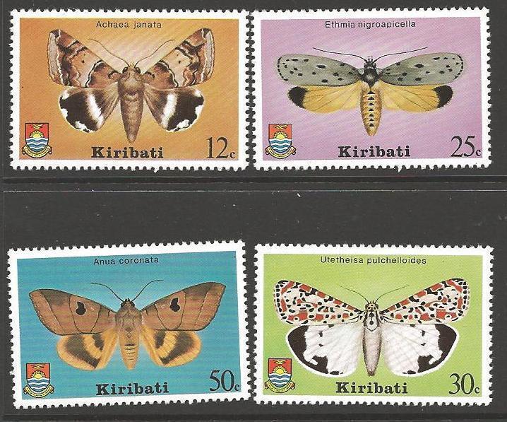 KIRIBATI SG117/20 1980 MOTHS MNH