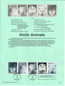 US SP1303 Arctic Animals Souvenir Page #3292a