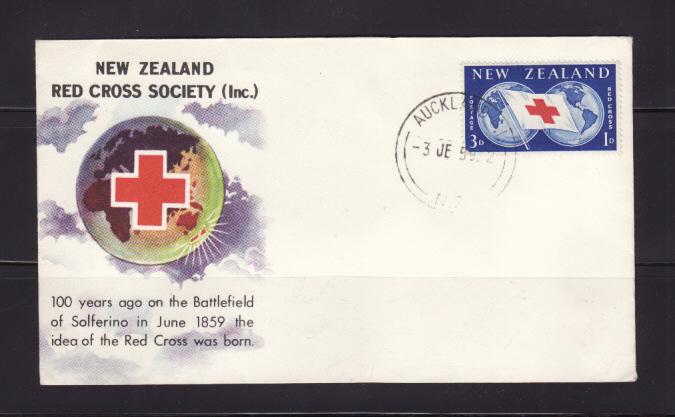 New Zealand B56 Set FDC Red Cross (B)