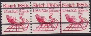 1900a Sleigh PNC Plate #2 MNH