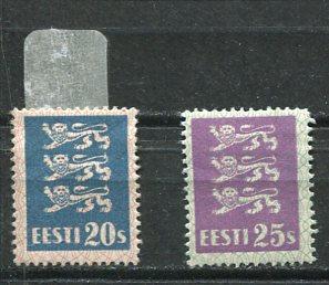 Estonia 1928/29  Mi 82-83 MH Cv 31 euro 5566