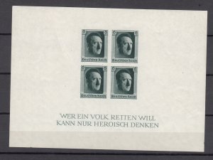 Z4921 JLStamps 1937 germany imperf mh s/s #b103 hitler